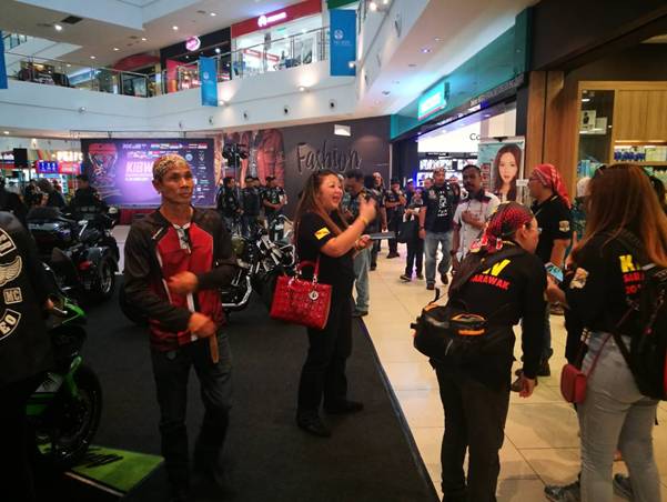 Participants at the bike displays at Kuching International Bike Week